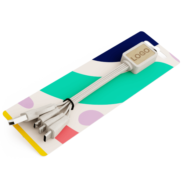 Multi Wood - Mange promoterende USB kabler