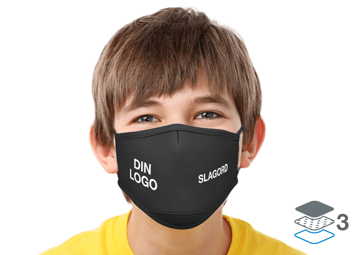 Junior - Ansiktsmaske med logo