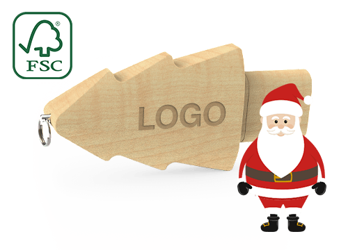 Christmas - USB Minne Med Logo
