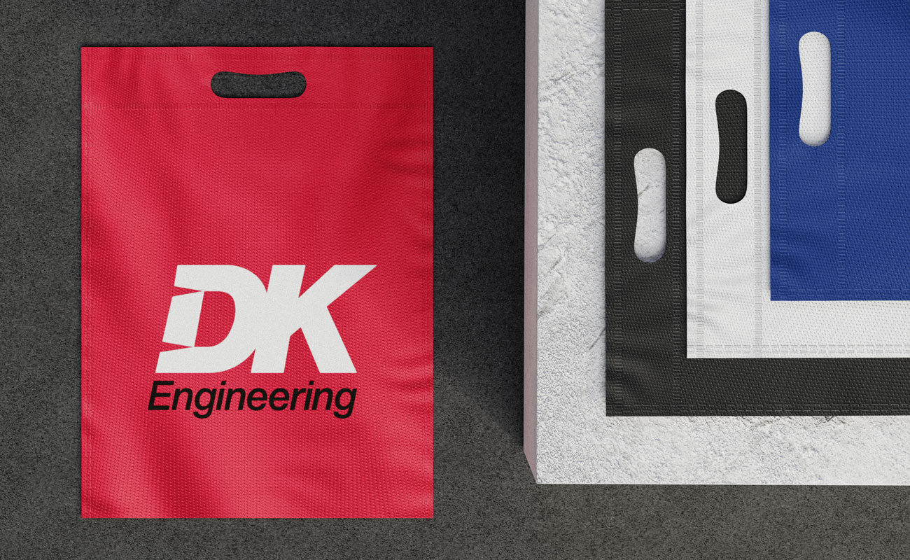 Compact - Egendefinerte Die Cut Handle Shopping Bags gallery thumbnail