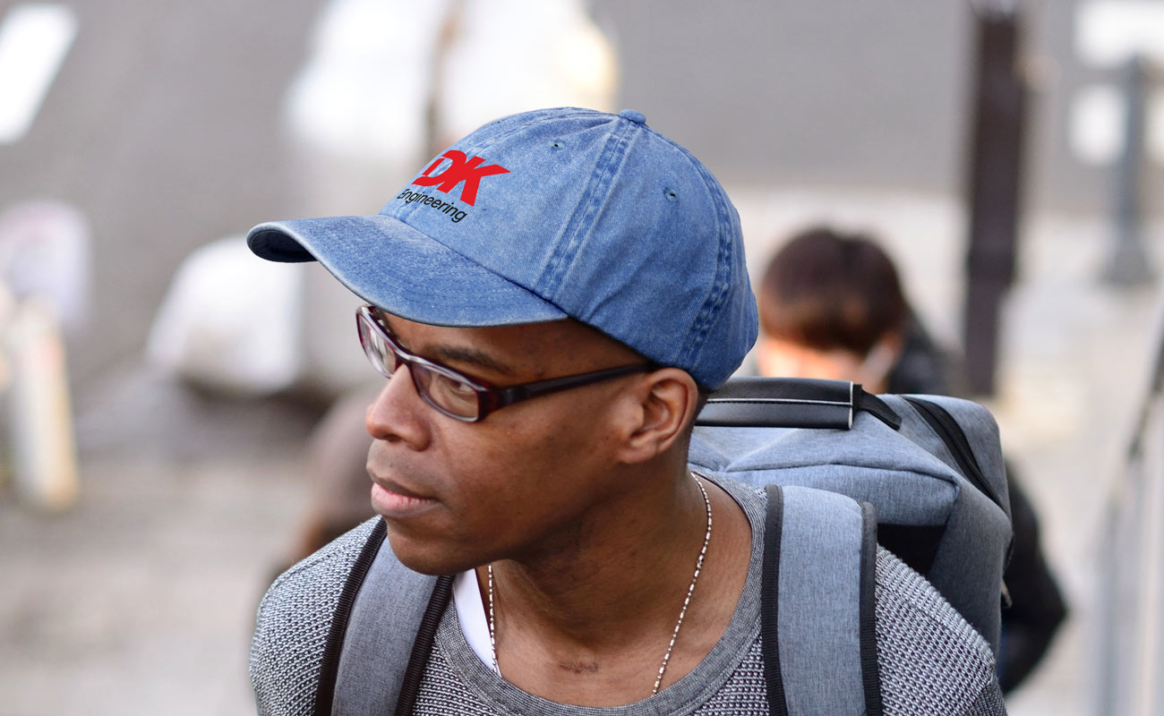 Drift - Denimvaskede caps med logo gallery thumbnail