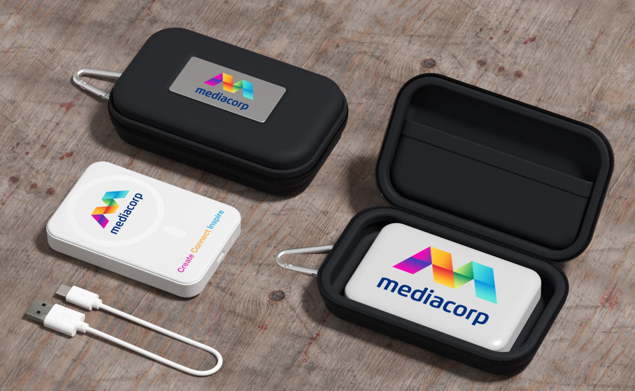 Force - Magnetiske trådløse powerbanker med logo gallery thumbnail