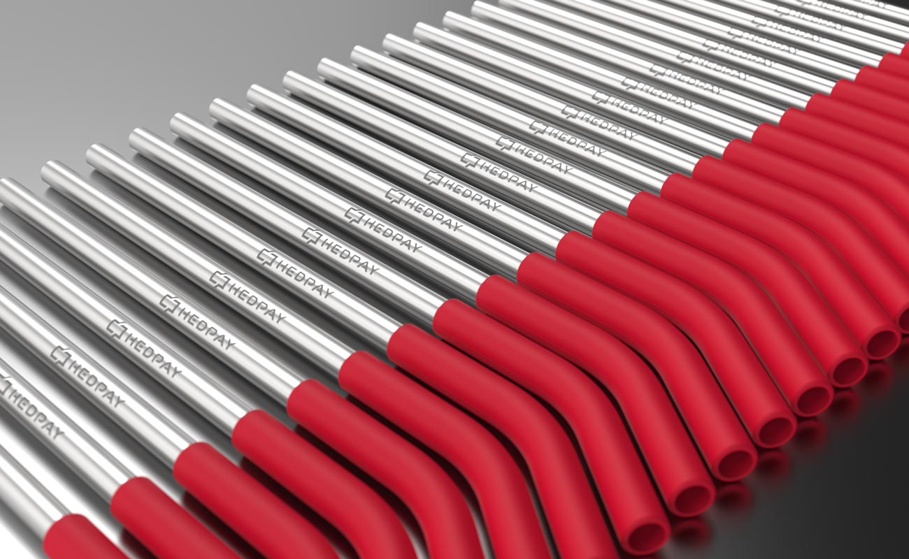 Funky - Sugerør for metall med logo gallery thumbnail