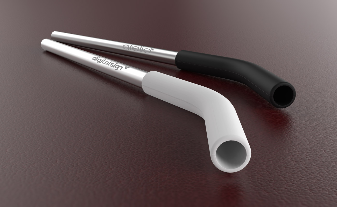 Funky - Stålstrå med logo gallery thumbnail