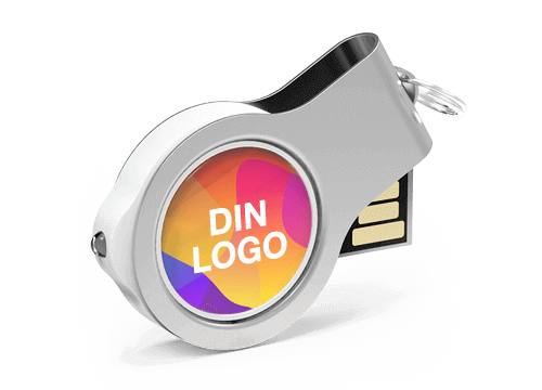 Light - USB Minne Med Logo