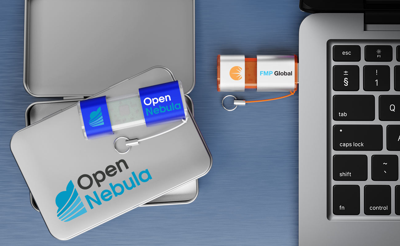 Shift - Minnepinne med USB-Cr med Logo gallery thumbnail