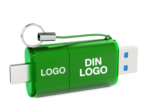 Shift - USB Minnepenn med USB-C med Logo