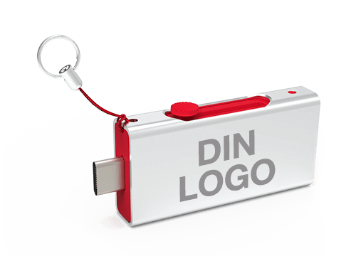 Slide - USB-C med Logo