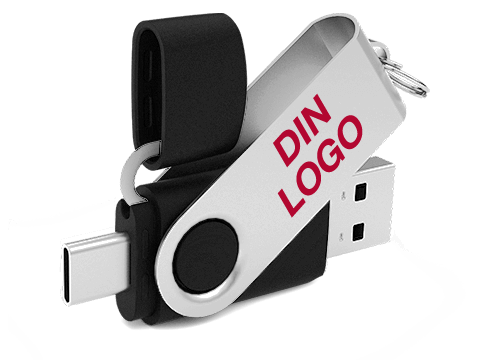 Twister Go - Minnepinne med USB-C med Logo