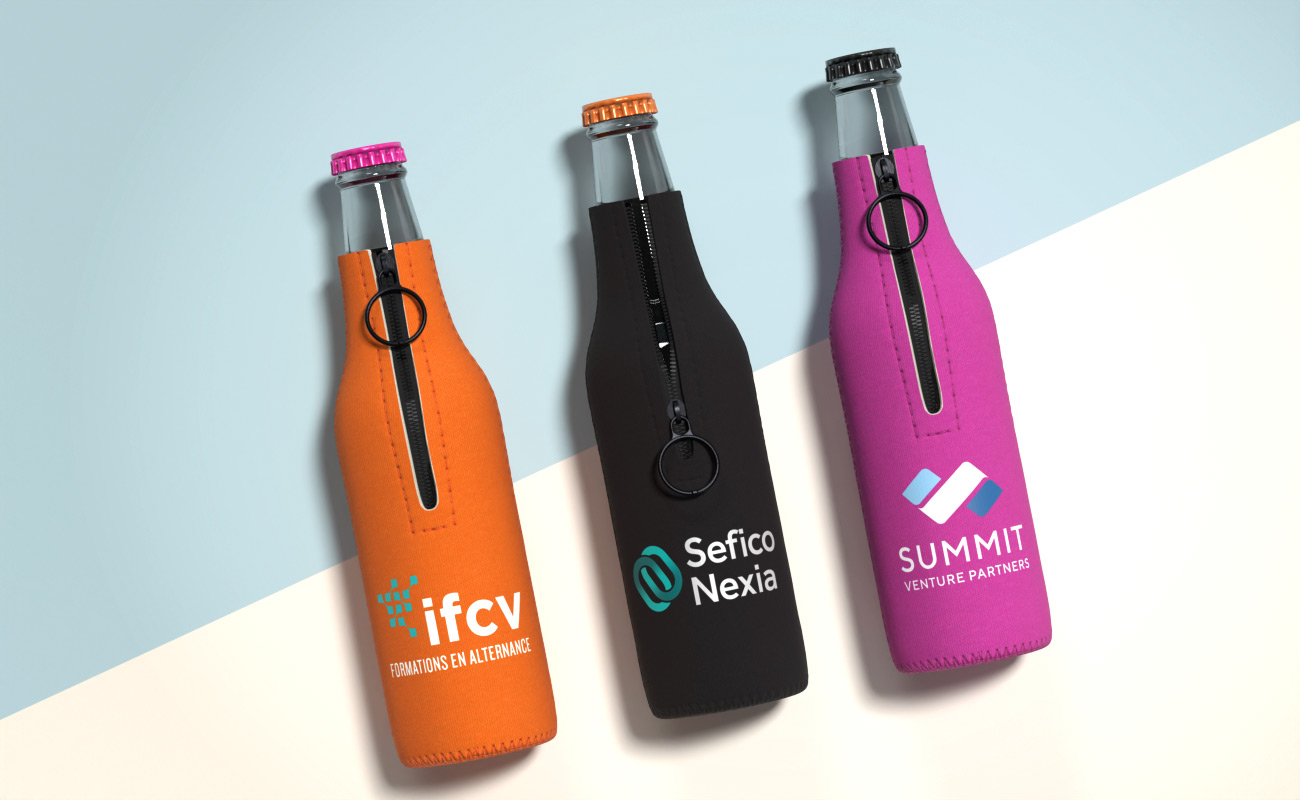 Zipper - Flaskekjøler med logo gallery thumbnail