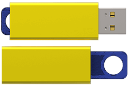 Hybridfarger er mulig. Velg to forskjellige standardfarger for bestemte deler.