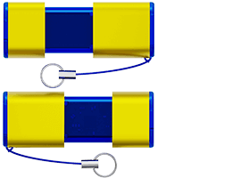 Hybridfarger er mulig. Velg to forskjellige standardfarger for bestemte deler.